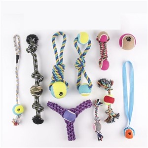 Pet Supplies Dog Toys Interactive Cotton Rope Knot Set Bite Resistant Pet Toy Manufacturers Wholesale Kitten Puppy Mill