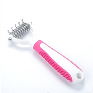 Pet Grooming Brush - Double Sided Depraving And Base Brush, Super Wide For Dogs And Cats