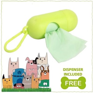 Dog Poop Bag, Compostable Dog Trash Bag, Super Thick Strong Leak Proof, Vegetative, Fragrant-free