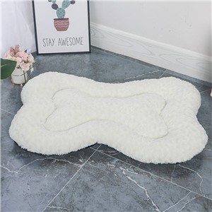 Calming Dog Bone Shaped Dog Bed - Ultra Plush Extra Soft Supportive Muscle Relaxer - Large, Medium, Small All Dogs Eco-Friendly Sertex Velvet Fabric - Cold Water Machine Washable
