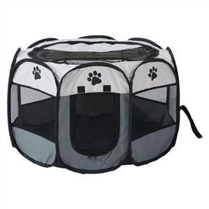 Octagon Pet Pen Pet Tent Oxford Cloth Scratch Collapsible Dog Cage Dog Cat Delivery Room Dog Kennel Cat Litter