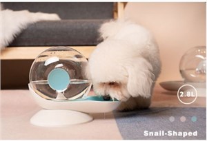 Small Fresh Snail Water Bottle Pet Automatic Water Feeding Large Capacity Dog Cat Water Dispenser Manufacturers Direct Sales