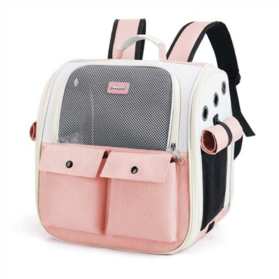 Cross Border Hot Selling Cat Bags, Fashionable And Breathable Square Cat Backpacks For Distribution, Foldable And Portable Pet Bags Wholesale