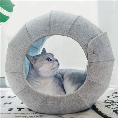 Cross Border Supply New Round Cat Tunnel Cat Nest Multifunctional Foldable And Breathable Cat Nest Pet Products